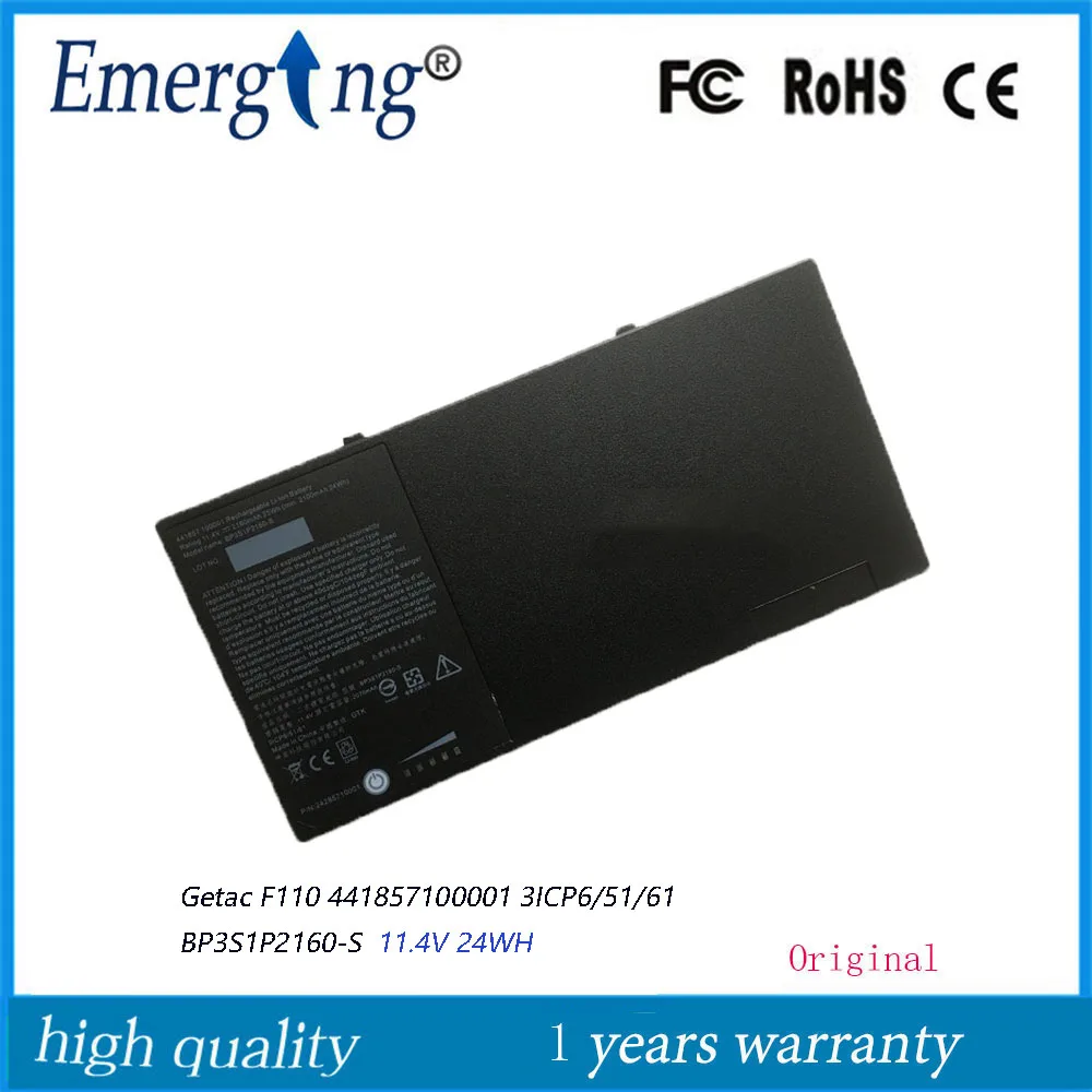 

11.4V 24Wh BP3S1P2160-S Original BP3S1P2160 BP3S1P2160-S Laptop Battery For Getac F110 Tablet Series 441857100001