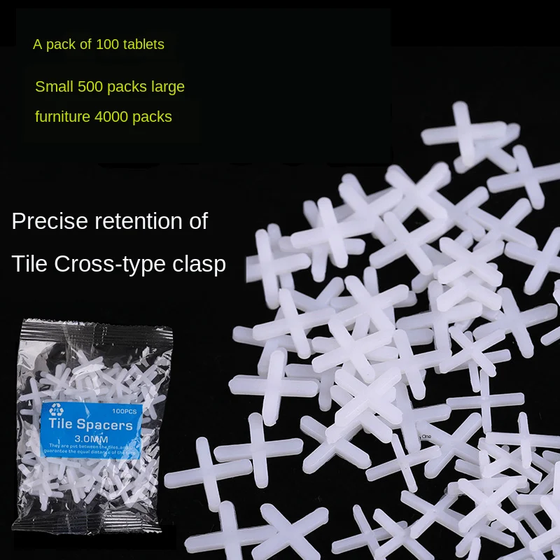 100pcs 1mm-10mm Decoration Tool Ceramic Tiler Spacer Cross Plastic Tile Plumber Reuseable Leveling System Construction | Обустройство
