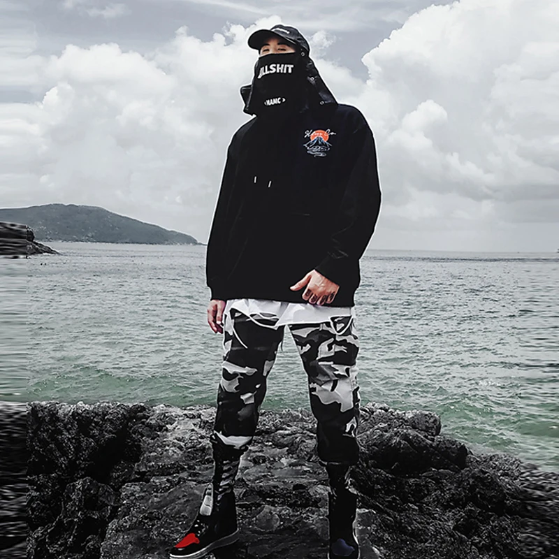 2019 модная уличная Рыба Печать толстовки хип хоп махровая хлопковая Swag Tyga Sudadera Hombre