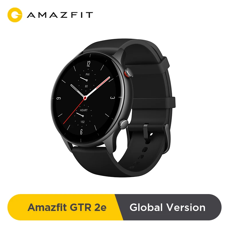2021 versão global amazfit gtr 2e smartwatch 24 dias vida útil da bateria 2.5 d vidro 90 modos de esportes alarmes bluetooth 5.0 relógio inteligente