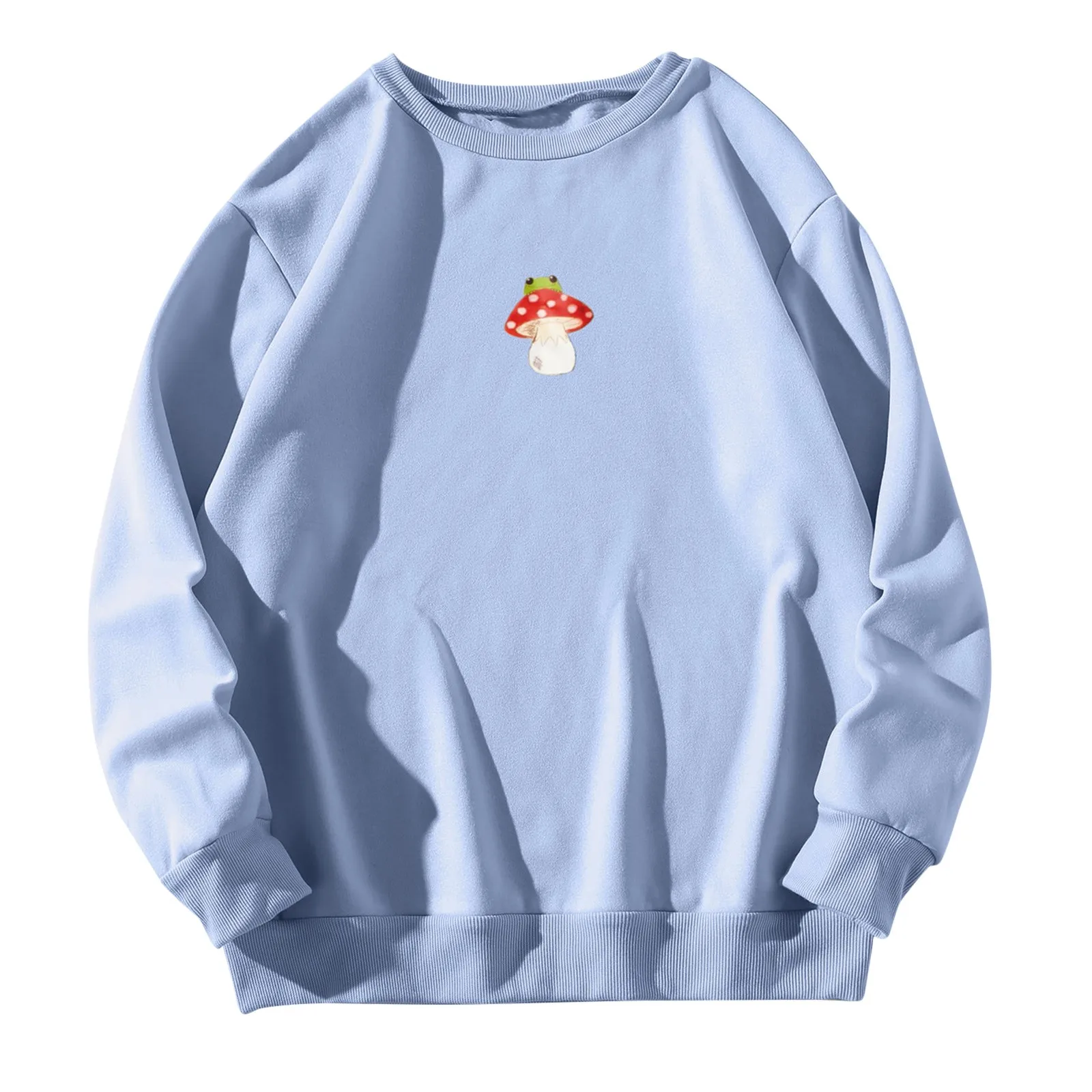 59# 2021 New Women Print Long Sleeve O-neck Oversized Hoodie Sweatshirt Ladies Streetwear Slouchy Pullover Jumper Tops