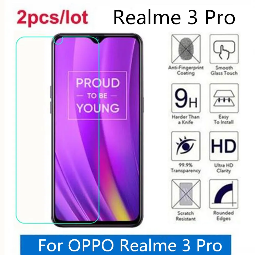 

Закаленное стекло для OPPO Realme 3 Pro 2.5D Premium, Защитная пленка для экрана OPPO Realme 3 профессиональная защитная пленка