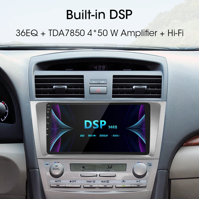 Jansite 4G Wifi RDS 9 "Автомагнитола для Toyota Camry 2006-2011 Android 8 1 плеер сенсорный экран