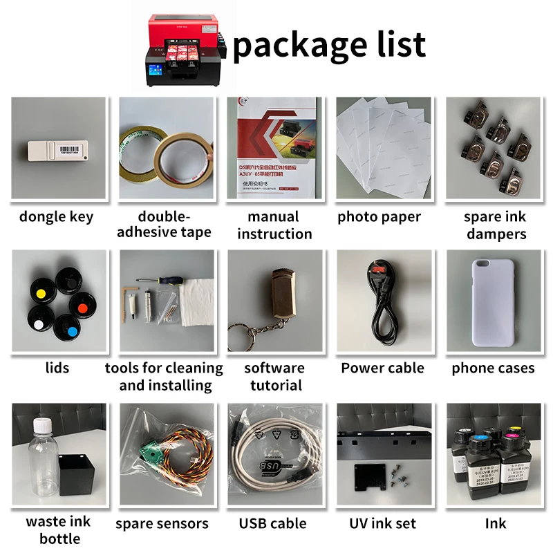 DOMSEM A4 Size Automatic Printer With UV Led Easy To Operate And Dry Quickily For DIY Customized Phone Case Business Card | Компьютеры и