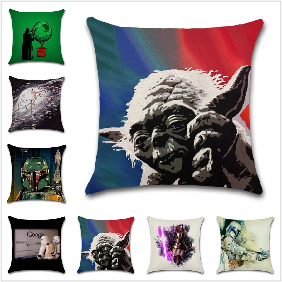 Wars фильм узор Звезда Мастер украшение чехлов на подушки стул сиденье для