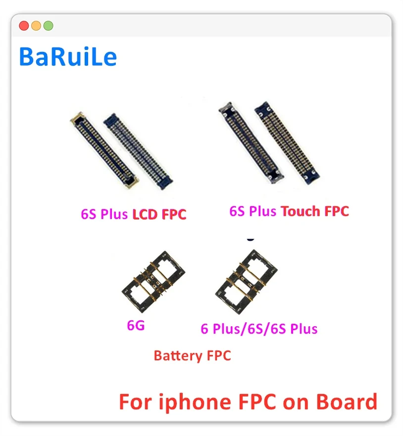 BaRuiLe 10 шт. аккумулятор FPC для iPhone 6 6S 6P Plus 6G ЖК дисплей сенсорный экран дигитайзер