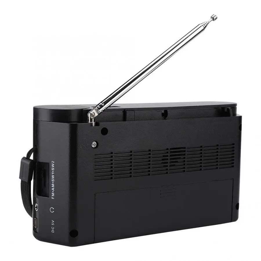 Портативный многодиапазонный FM/AM/SW1/SW2 Высокочувствительный Профессиональный