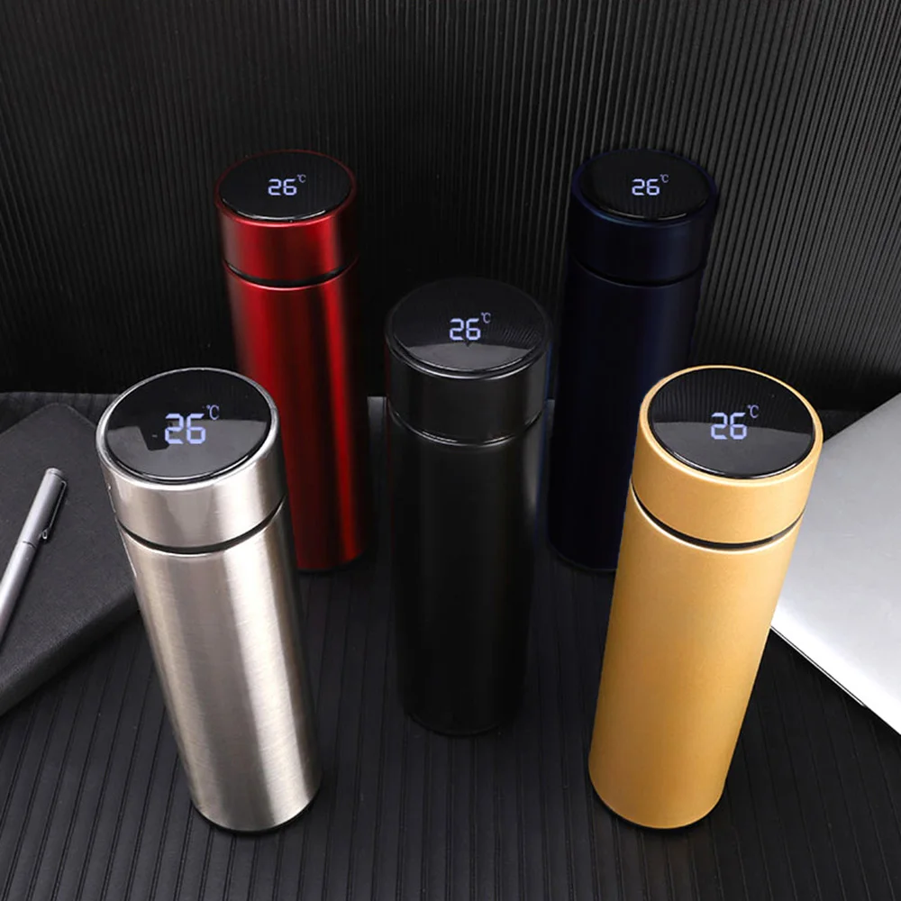 

Smart Cup Stainless Steel LED Digital Smart Vacuum Cup Thermo Hot Water Bottle Travel Cup Intelligent Temperature Measuring Cup