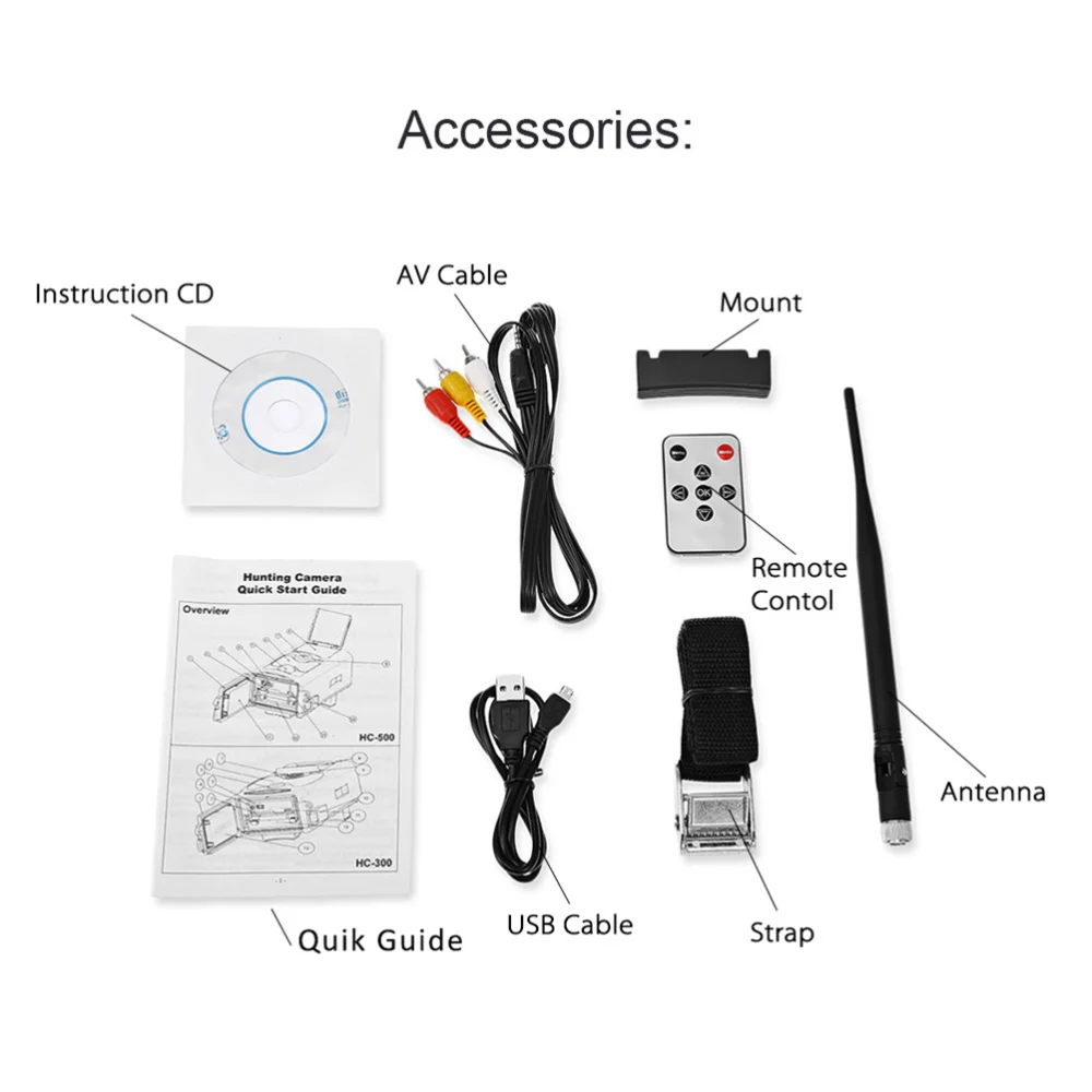 

1080P Camera 3G PIR LEDs Infrared Night Vision Scouting Camera Outdoor Camcorder for Wildlife Monitoring