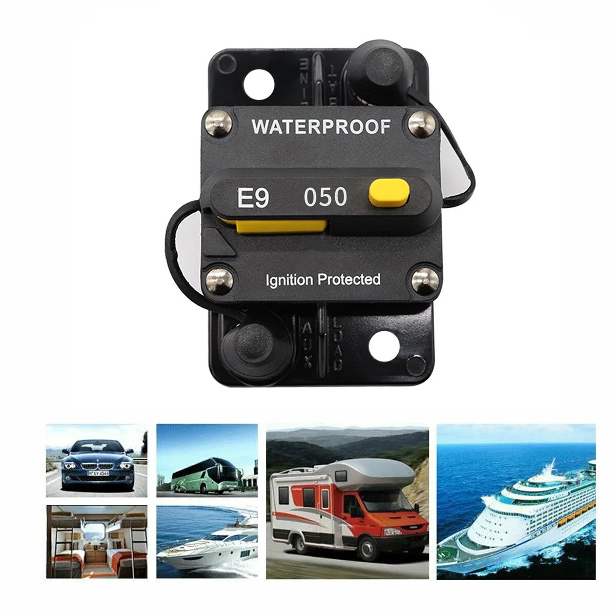 12 V 48 DC 30A 40A 50A Car/лодка Системы Водонепроницаемый автоматический выключатель