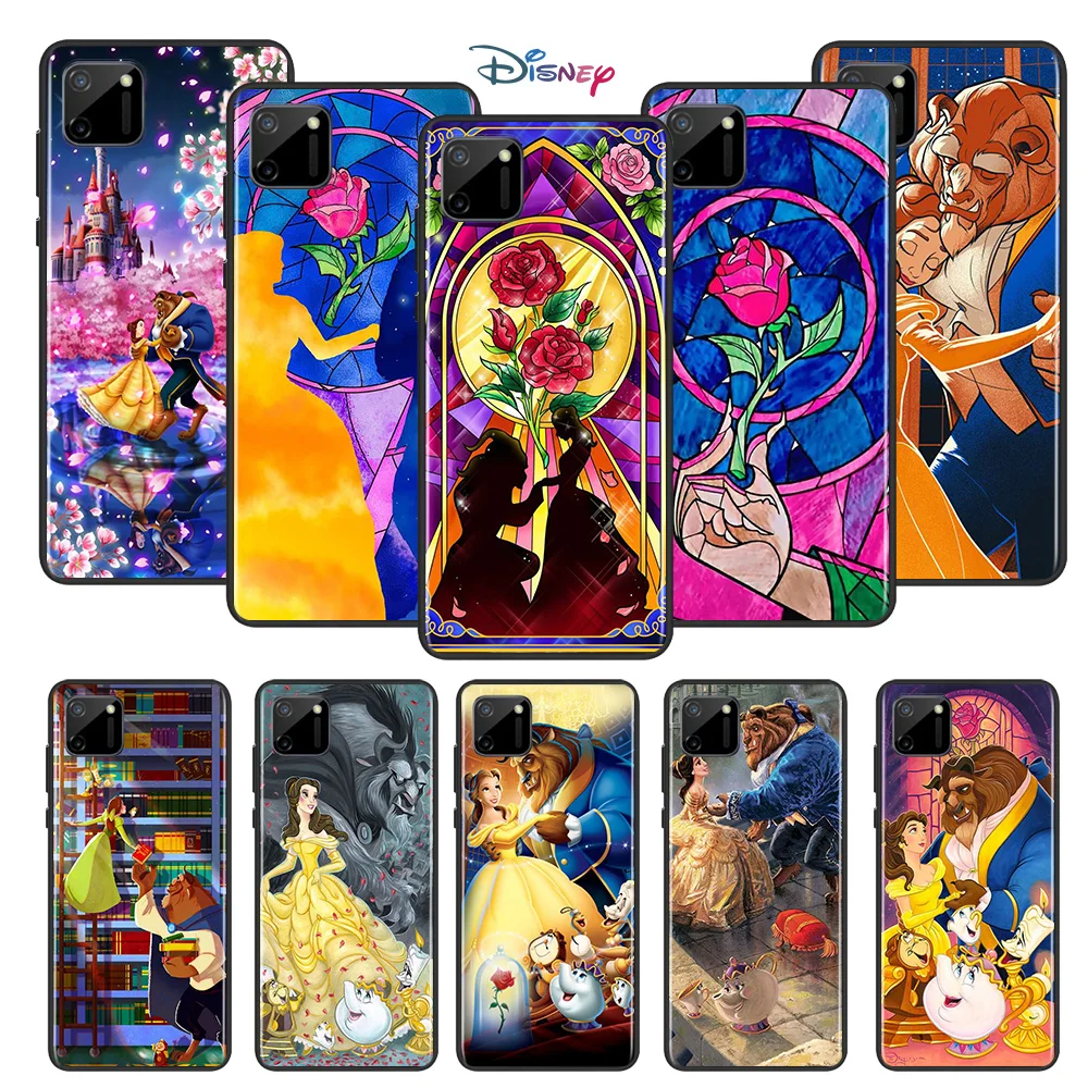 

Disney Cartoon Animation Beauty and the Beast For OPPO Realme C11 C12 C15 C17 X2 X3 X7 XT X50 V3 V5 V15 Pro Black Phone Case