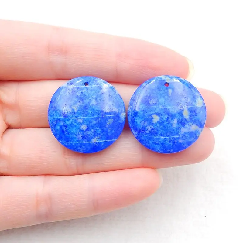 Модные серьги из натурального камня с лазуритом для женщин ювелирные изделия