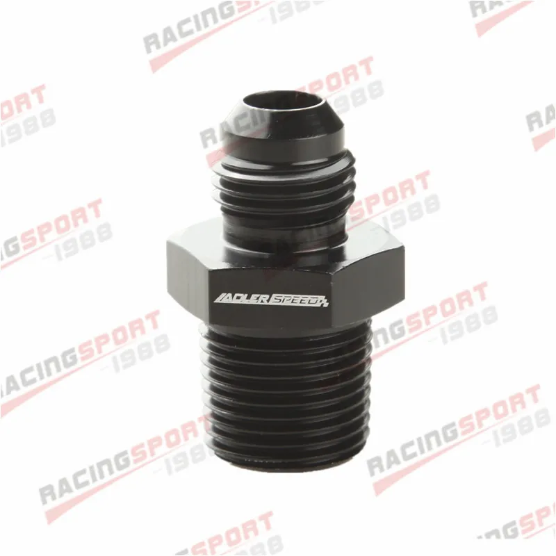 AN6 AN 6 Male к 1/4 ''NPT прямой рассеиватель трубе фитинговый адаптер черного