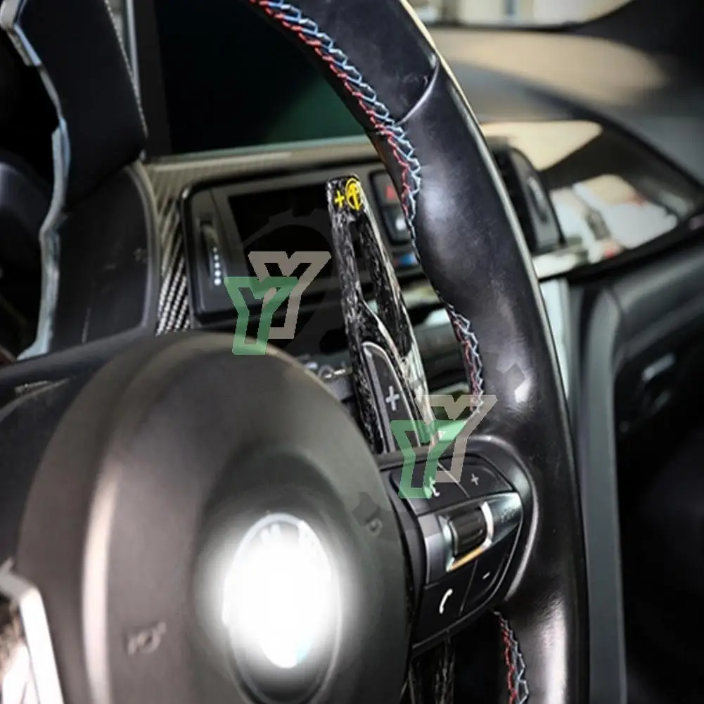 Автомобильные светящиеся карбоновые рычаги переключения передач на руль для BMW M2