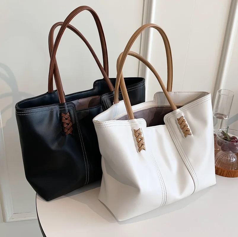 

Сумка-тоут женская вместительная, на осень/зиму, 2021