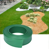 2m garden grass edging fence belt plastic lawn stone isolation backyard decor path barrier patio gardening belt easy assemble