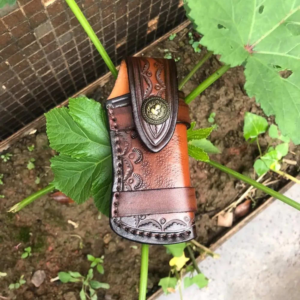 Складной нож из дамасской стали портативный карманный клинок для повседневного