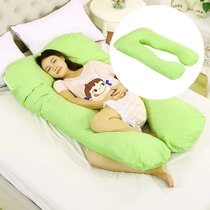 U образная подушка для беременных женщин сна сбоку удобная съемная поддержка