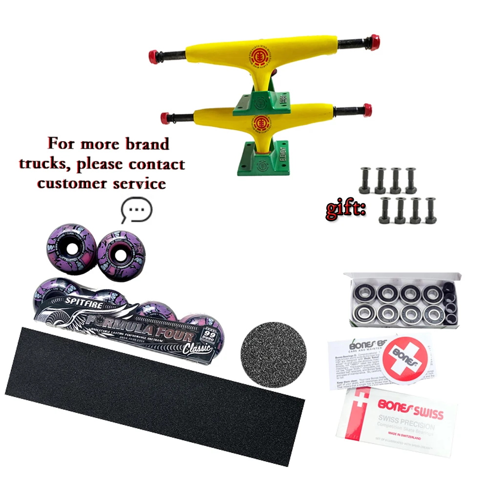 

venture skateboard trucks 105A skateboard wheels skate bearings and screws dish good quality professional level