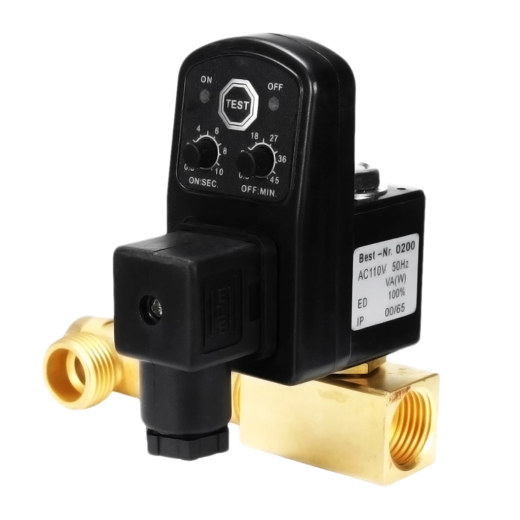 Automatic Timed Air Tank Water Moisture Drain Valve For Compressor |