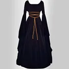 Женское средневековое платье, косплей-Униформа на Хэллоуин, привидение, невеста, Готический викторианский костюм, карнавальвечерние, платье FFT