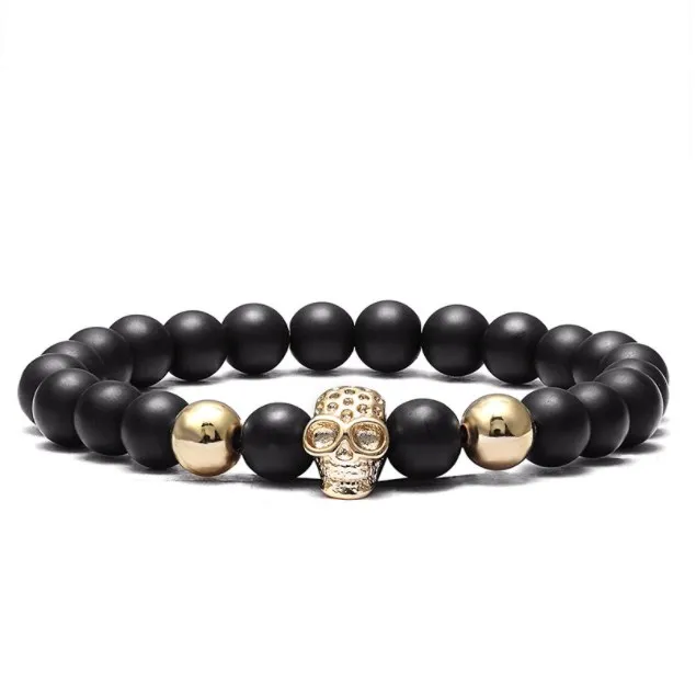 8 мм Череп золото серебро медь циркон кубический цирконий бусины богемный