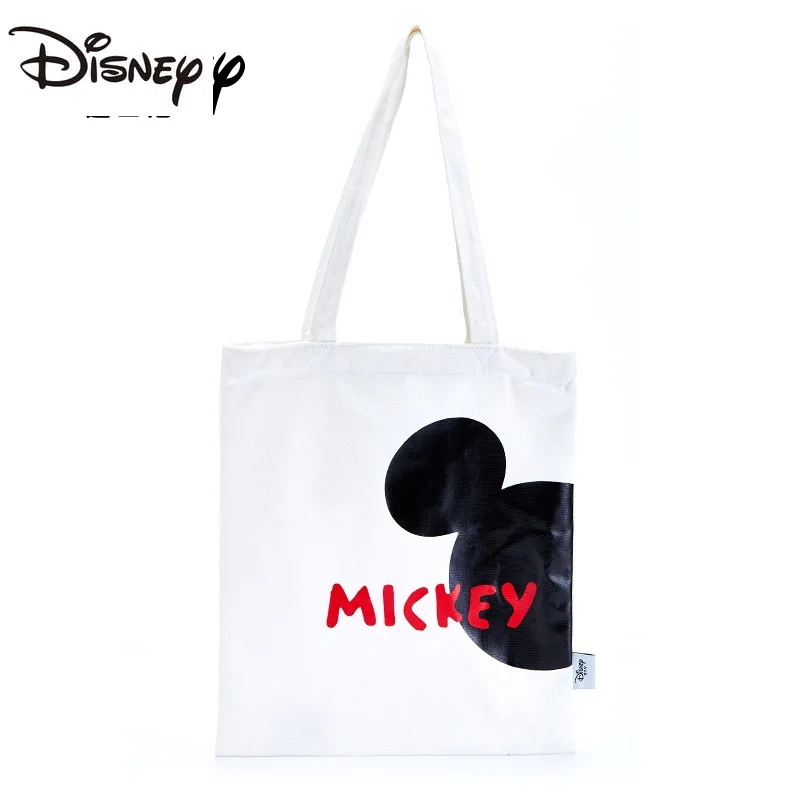 

Disney Mickey Mouse Lady Couple Canvas Messenger Bag Shoulder Bag Cartoon Fashion Minnie Handbag Large Capacity Shopping Bag