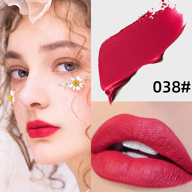 1 шт. 6 видов цветов губная помада роскошная сексуальная бархатная матовая