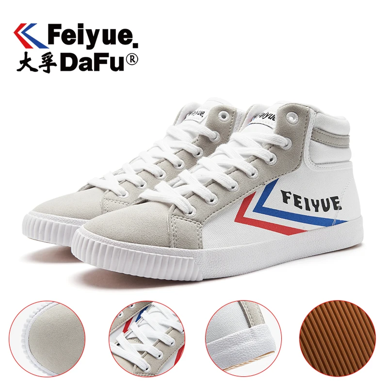 Feiyue/Коллекция 218 года; парусиновая обувь с высоким берцем; Мужская и женская обувь; оригинальные кроссовки Knight; Повседневная дышащая Нескользящая Вулканизированная обувь на плоской подошве