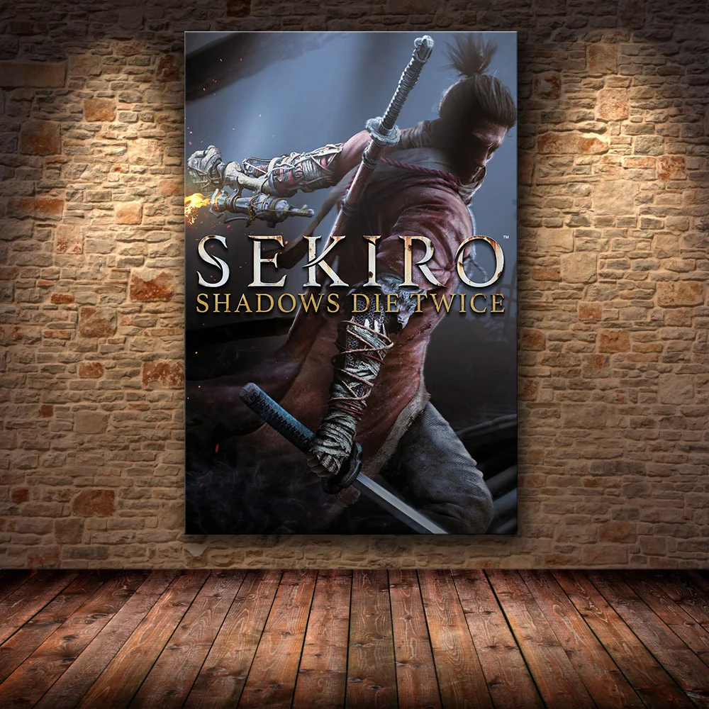 Без рамки постер украшение картина Sekiro: Тени дважды на HD холсте холст живопись