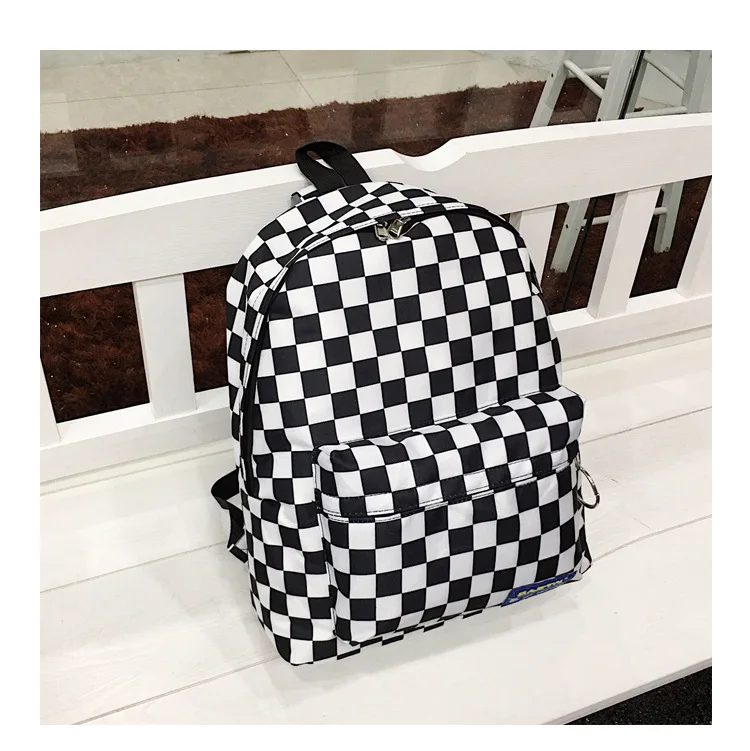 2019 унисекс клетчатая нейлоновая mujer de viaje mochila para portortil Libre mochilas Femenina la escuela