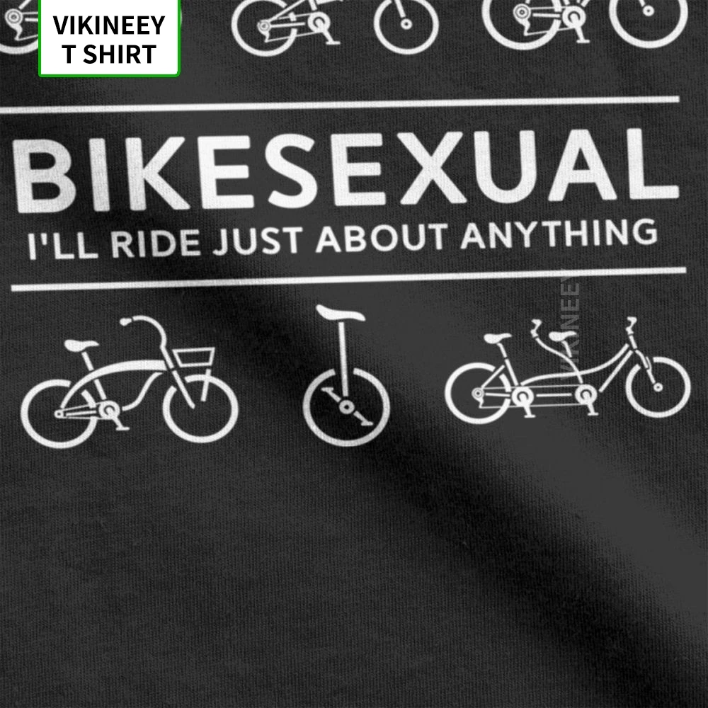 Мужские Bikesexual велосипедист футболки Велосипедный спорт езда на велосипеде