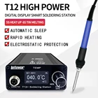 Паяльная станция T12 +, 1,3 дюйма, OLED-дисплей, Портативная паяльная станция с жалами, сварочные инструменты