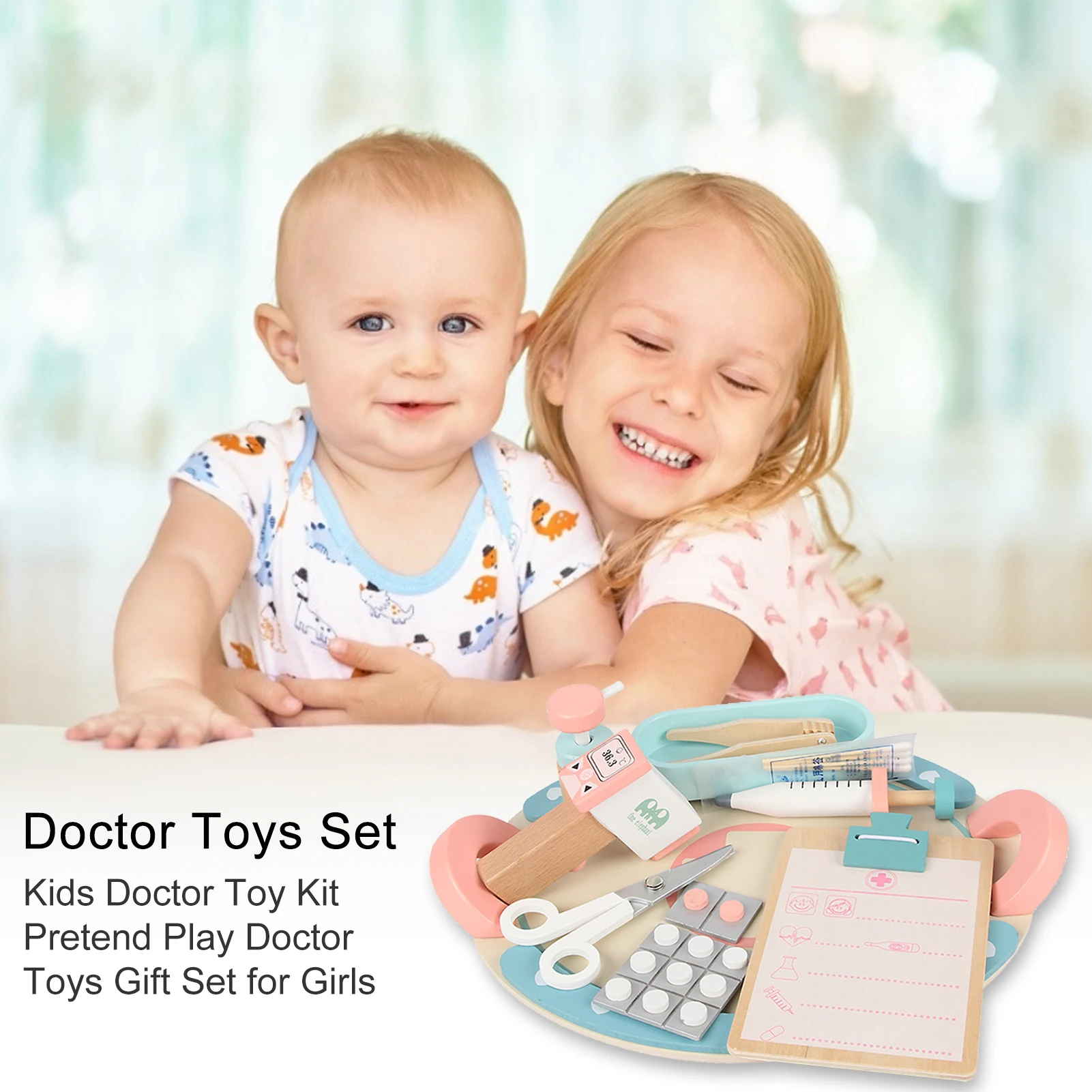 

Kids Doctor Toy Pretend Play Doctor Toys Set For Girls Children Nurse Injection Medical Kit Role Play Toys Simulation