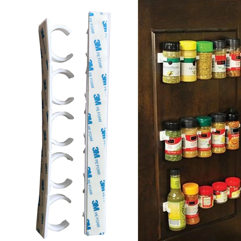 4 шт. стеллаж для специй органайзер настенный шкаф дверь Висячие баночки набор