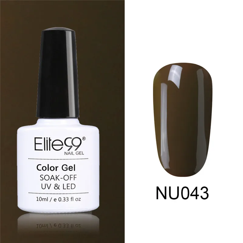 NU043 Elite99 Гель-лак для ногтей замачиваемый УФ-гель серого цвета гель лак Vernis Полупостоянный лак для нейл-арта гель-лаки - Цвет: NU043