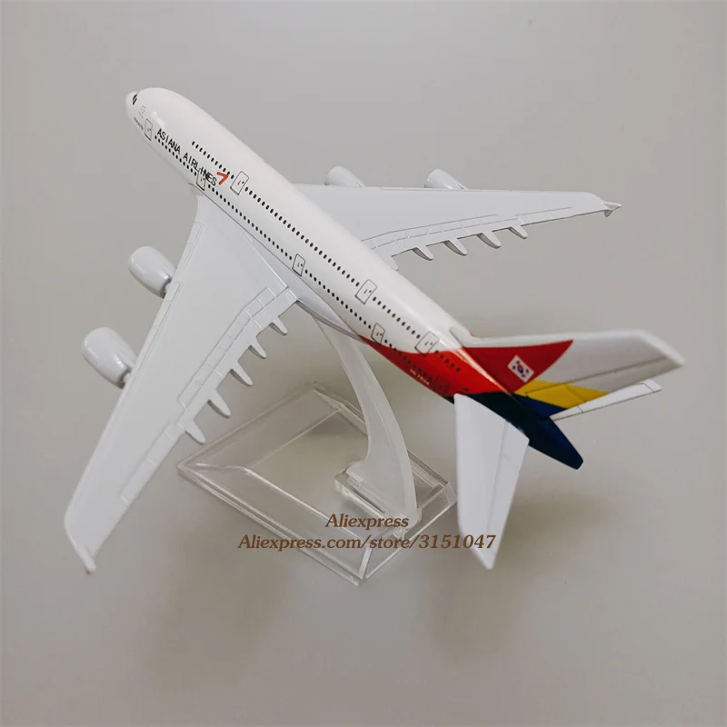 Сплав металла Korean Air Asiana авиакомпаний A380 литья под давлением модель самолета Airbus