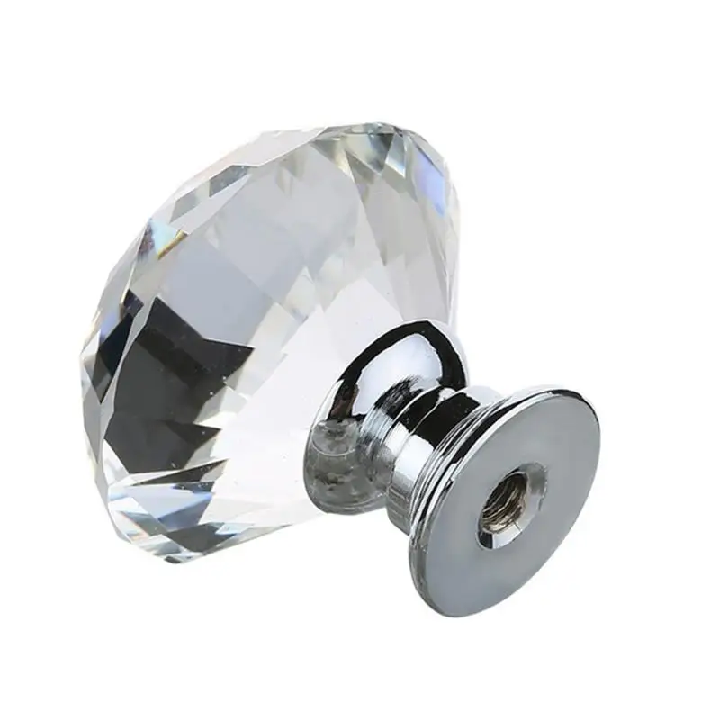 

Crystal Clear Drawer Knob Cabinet Bedside Cupboard Furniture Door Pull Handle For Parents, Couple, Friends