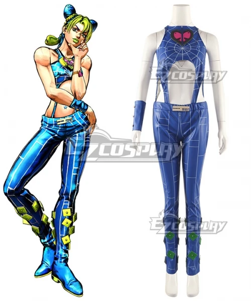 

Классическая одежда Stone Ocean Jolyne Cujoh, реквизит для Хэллоуина, рождественской вечеринки, костюм для взрослых, косплей костюм E001
