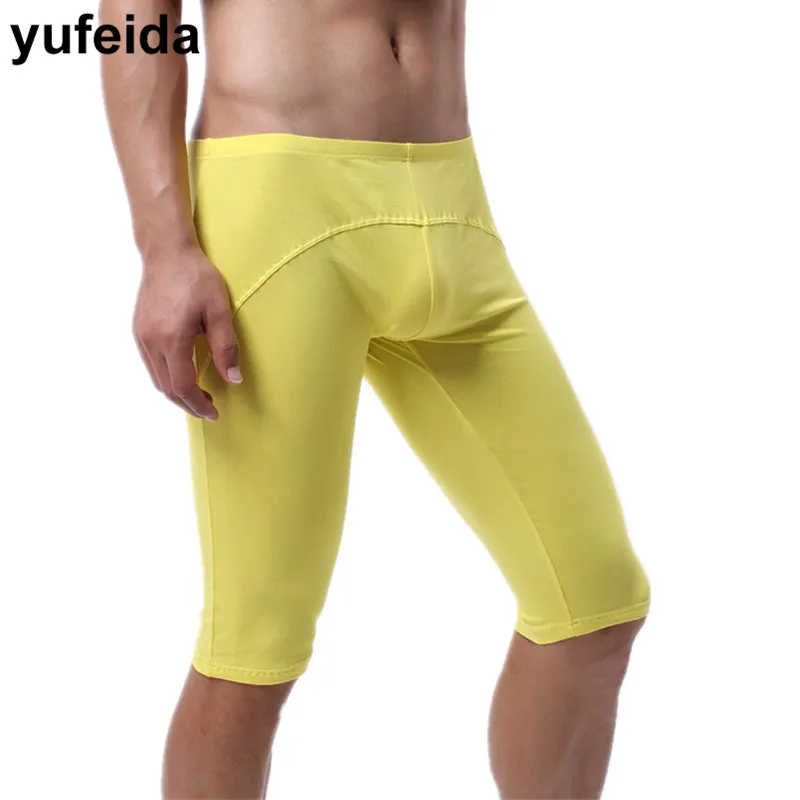 Фитнес Бодибилдинг мужские трусы шорты боксеры из хлопка штаны средней длины