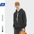 Худи махровое однотонное для пар, худи в стиле оверсайз из хлопка с карманами, уличная одежда, 2021 W, осень 9602