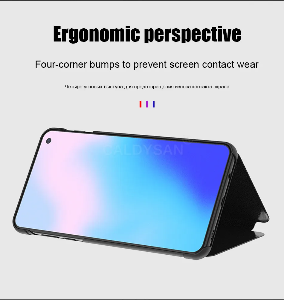 Роскошный кожаный флип-чехол для samsung Galaxy S7Edge S9 S8 S10 Plus, противоударный чехол для телефона A7 Smart View