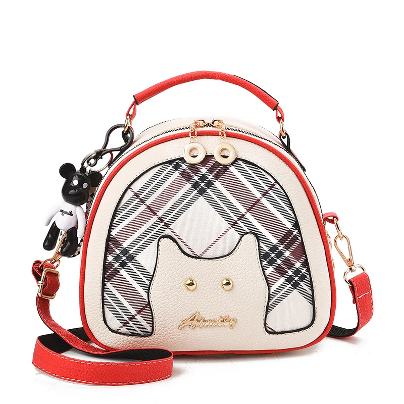 

Женская кожаная сумка на плечо, маленькая многофункциональная школьная мини-сумка для девочек-подростков, 2022