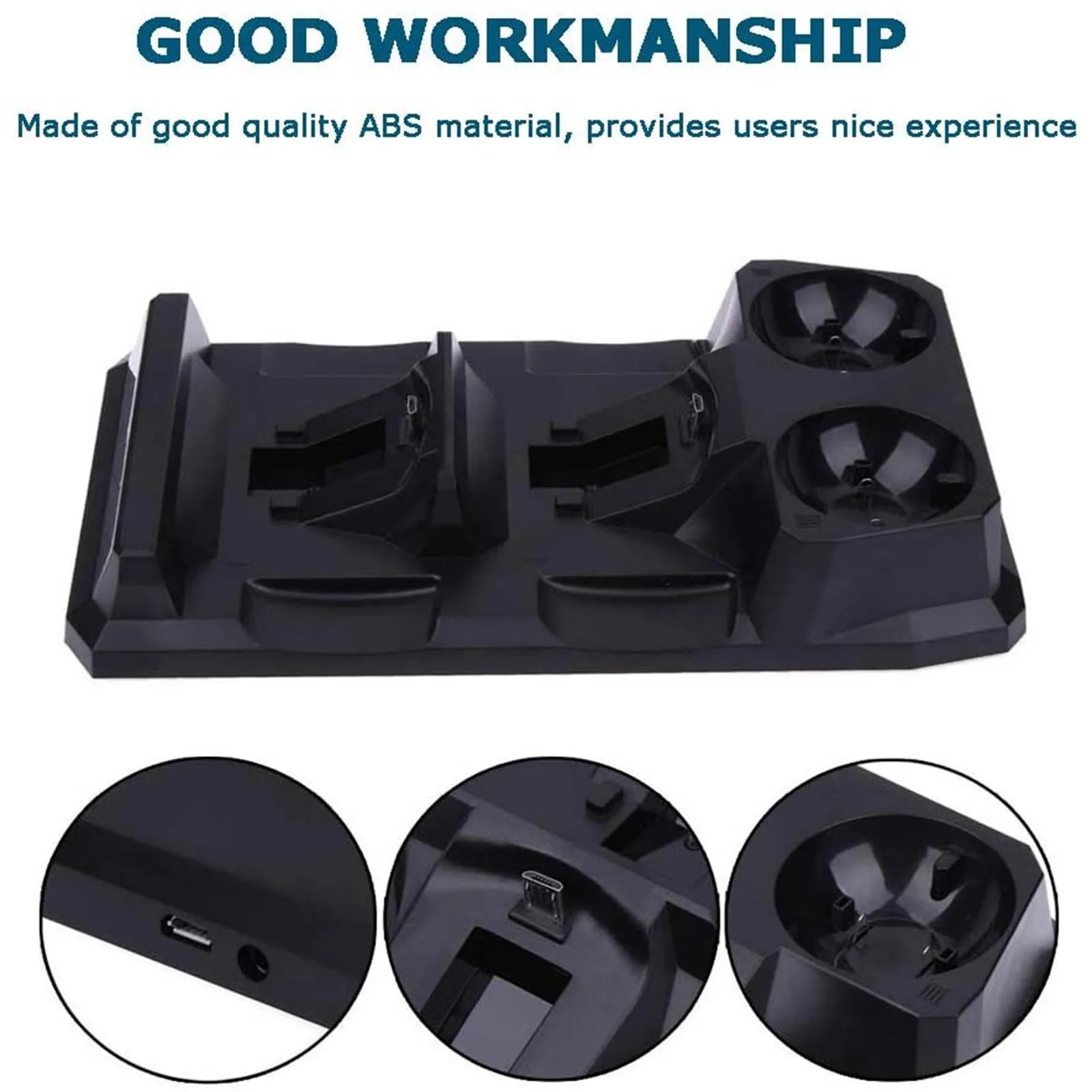 Настольное зарядное устройство 4 в 1 зарядная док станция с двумя портами для PS Move