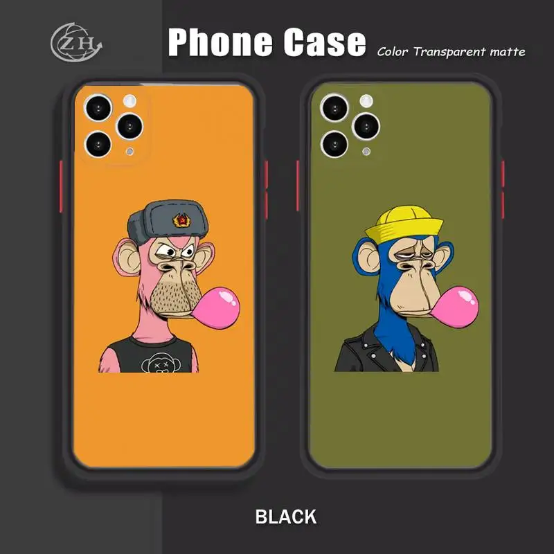 

Cartoon Ape Man Phone Case Carcase Funda For Iphone Xr X Xs 6 7 8 11 12 Mini Plus Pro Max Case Mobile Shell Matte