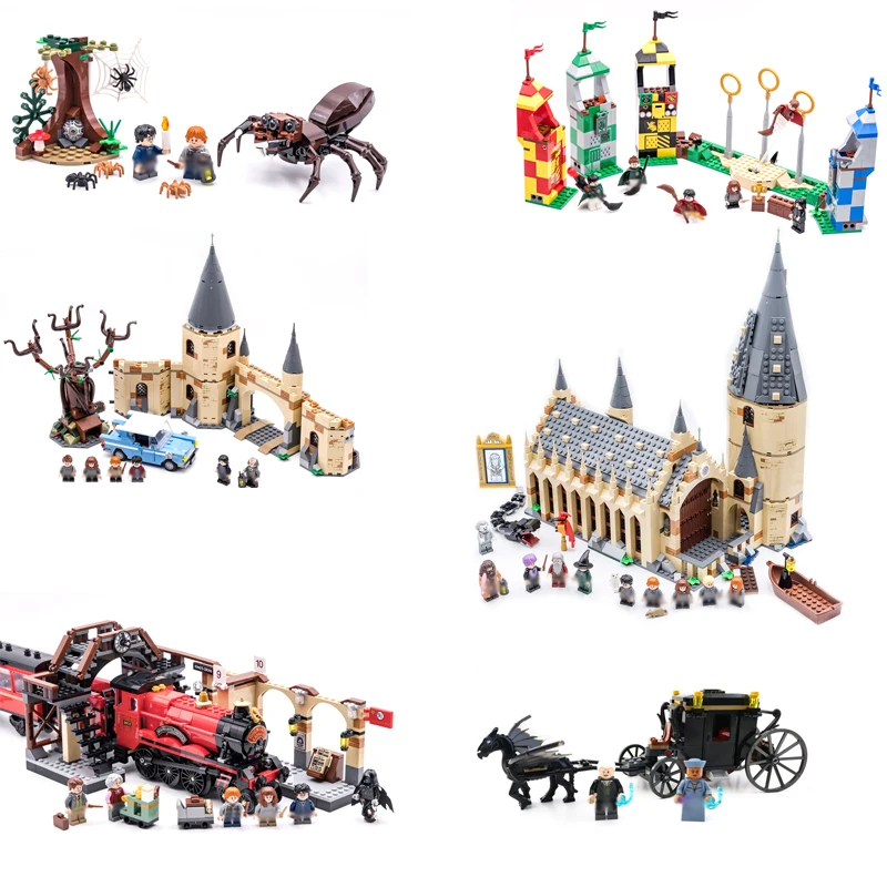 Potter Magic World Movies серия gwarts Great Hall 878 шт модель строительные блоки кирпичи совместимы