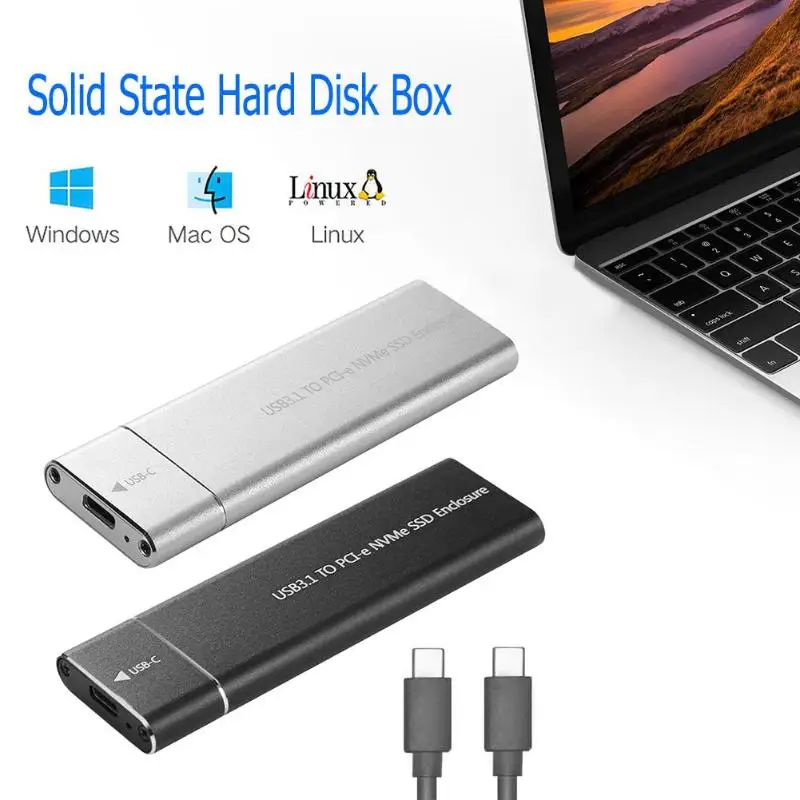 Корпус твердотельного накопителя USB3.1 Type-C на M.2 M Key NVMe SSD 10 Гбит/с | Компьютеры и