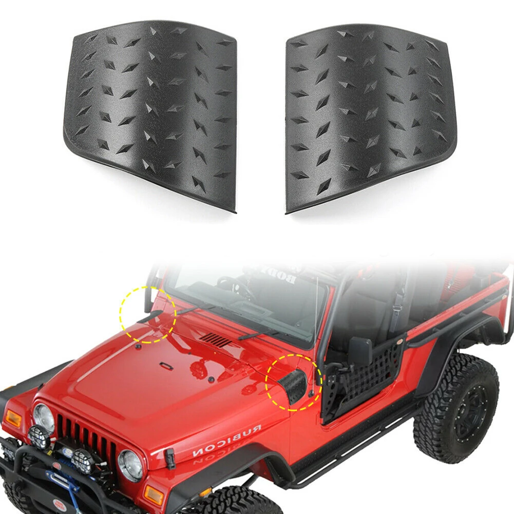 2 шт. защитная накладка на автомобильный козырек для Jeep Wrangler TJ 1997 2006|Крышки