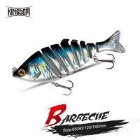 kingdom hot barbecue fishing lures 68 joint hard baits 65mm 90mm 120mm 140mm sinking wobblers realistic swimbaits lure for bass