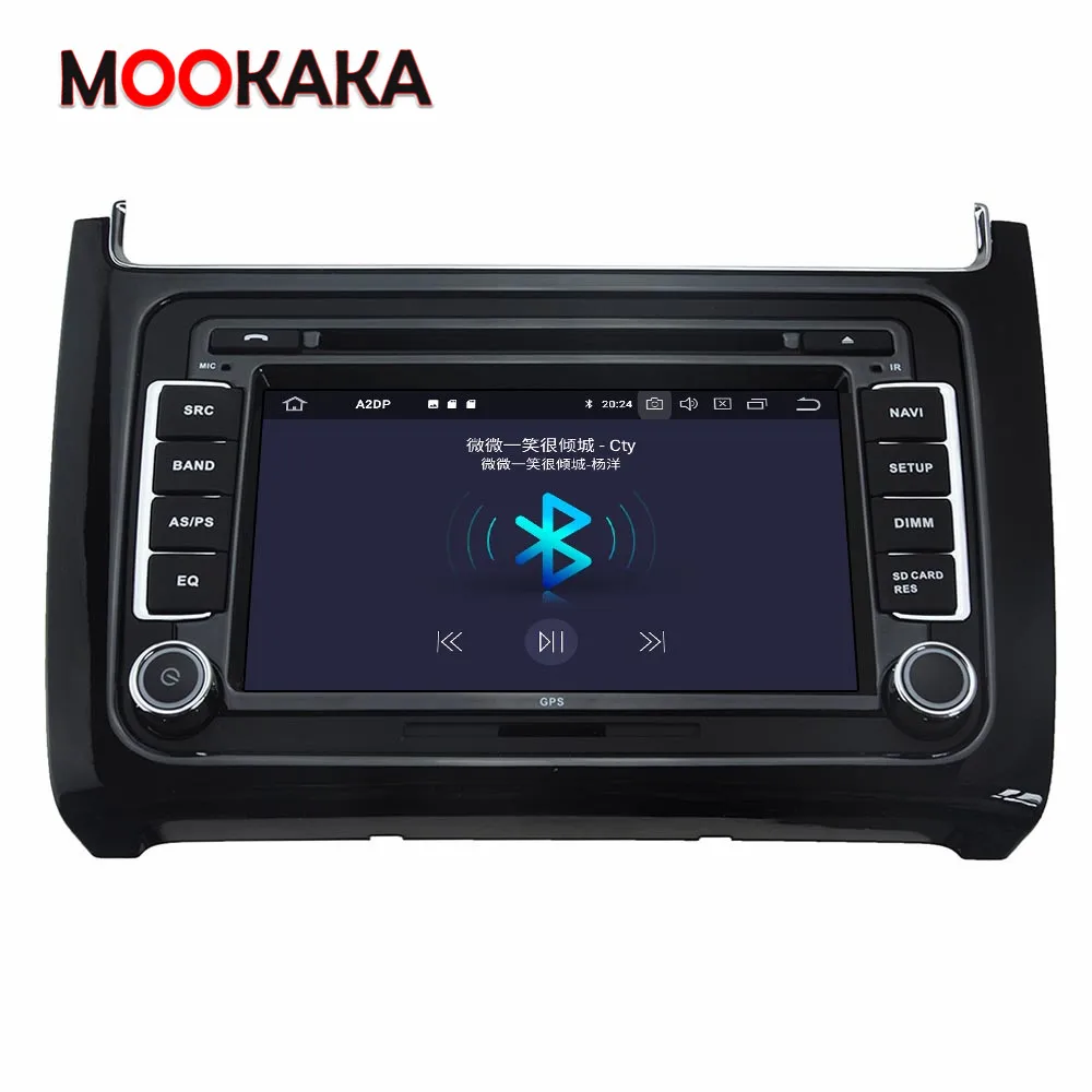 Автомобильный радиоприемник Carplay Android 10 0 4 + 64 ГБ для Volkswagen Polo 2015 2016 2017 сенсорный